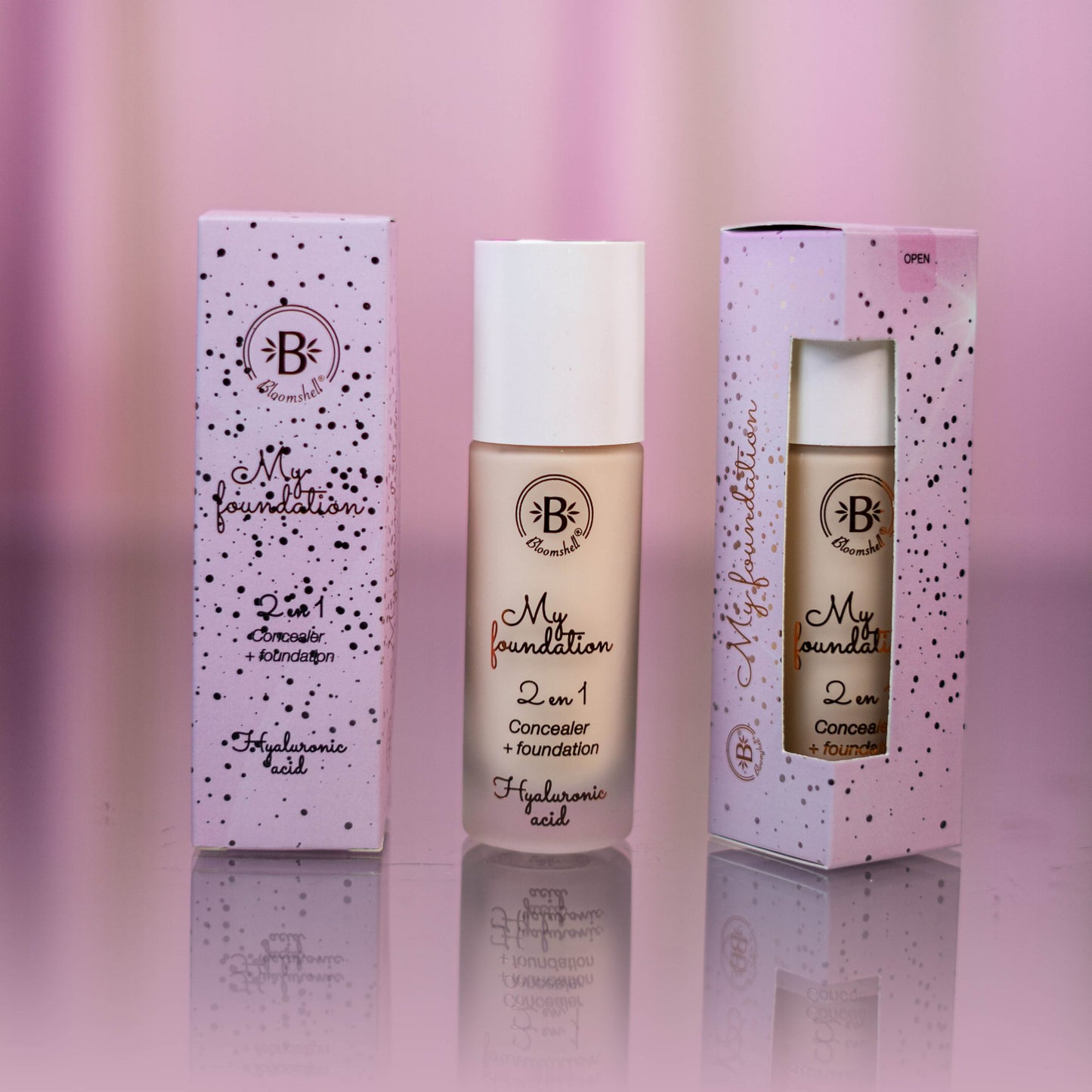 BASE  MY FUNDATION  2 EN  1 BLOOMSHELL