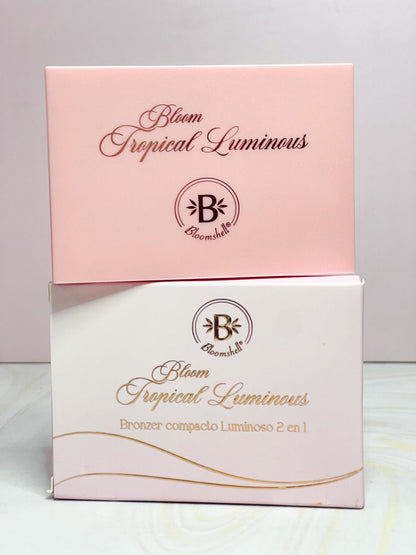 Bronzer compacto luminoso   2 en 1 bloomshell
