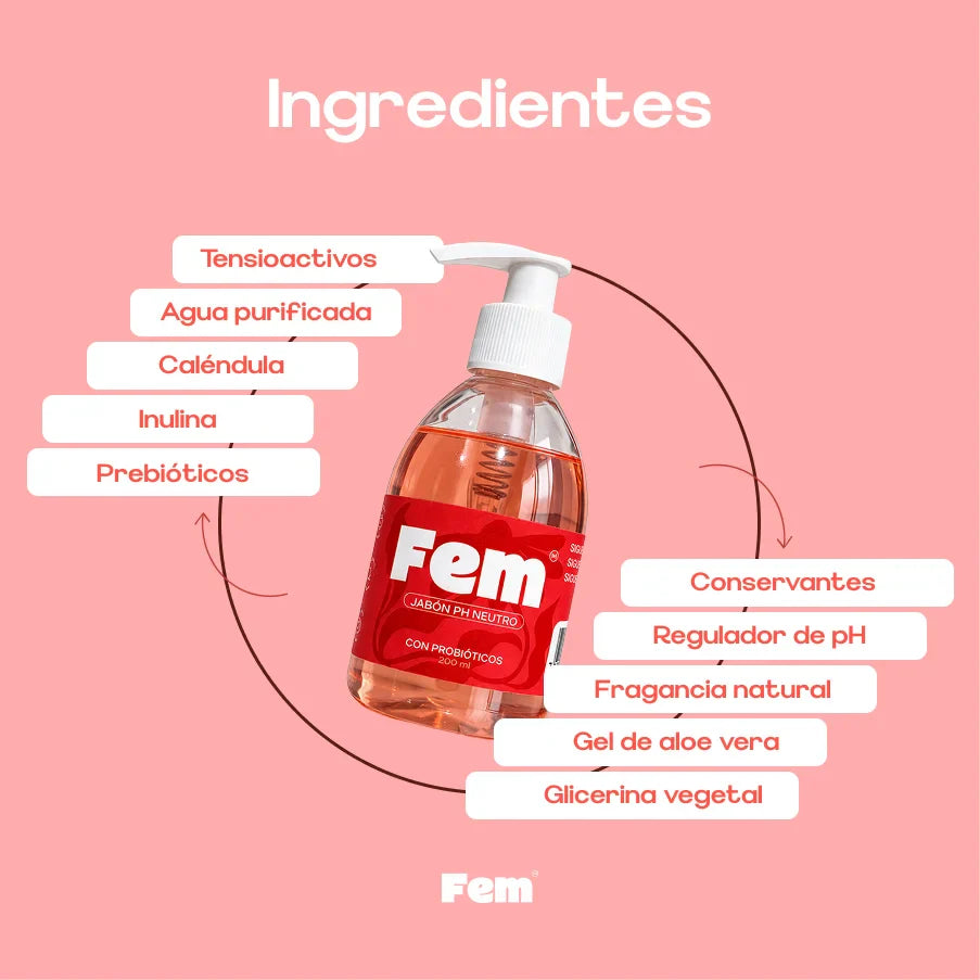 JABON INTIMO CON PROBIÓTICOS FEM