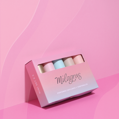 Kit Mini Perfumes corporal y capilar  x5 milagros