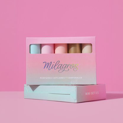 Kit Mini Perfumes corporal y capilar  x5 milagros