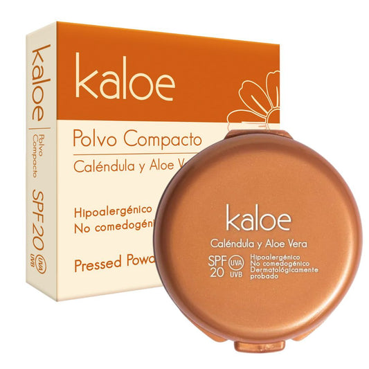 POLVO COMPACTO KALOE DE  CALENDULA Y ALOE VERA  ANA MARIA