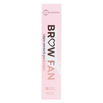 LAPIZ DE CEJAS RETRATIL BROWFAN  PARA CEJAS MISS COSMÉTICS