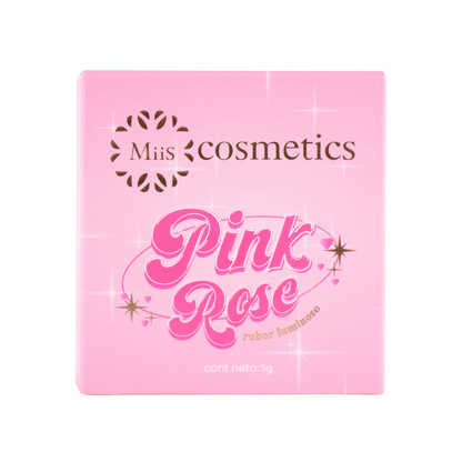 PINK ROSE RUBOR LUMINOSO  MISS COSMÉTICS