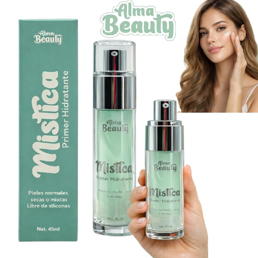 PRIMER HIDRATANTE MISTICA PIELES NORMALES, SECAS O MIXTAS 45ML ALMA BEAUTY
