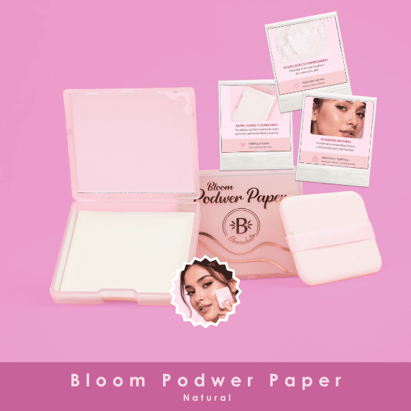 Bloom powder paper natural /papel absorbente