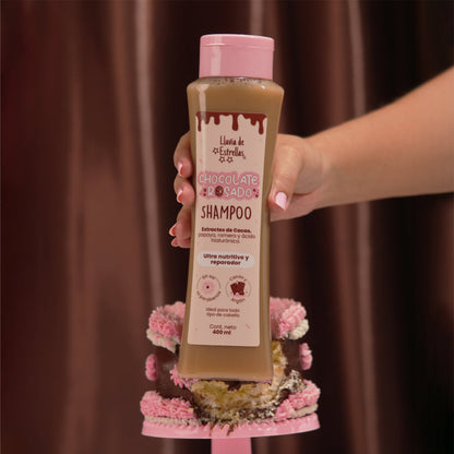 SHAMPOO CHOCOLATE ROSADO LLUVIA DE ESTRELLAS 💫