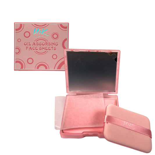 Papel  Antigrasa Absorbentes de Arroz + Pomo Aplicador Myk