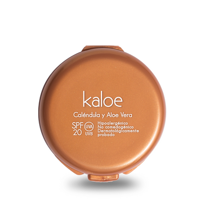 POLVO COMPACTO KALOE DE  CALENDULA Y ALOE VERA  ANA MARIA