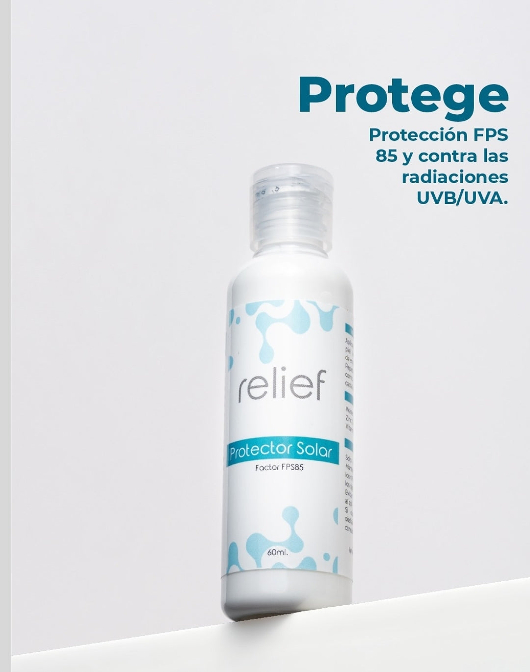 Protector solar relief
