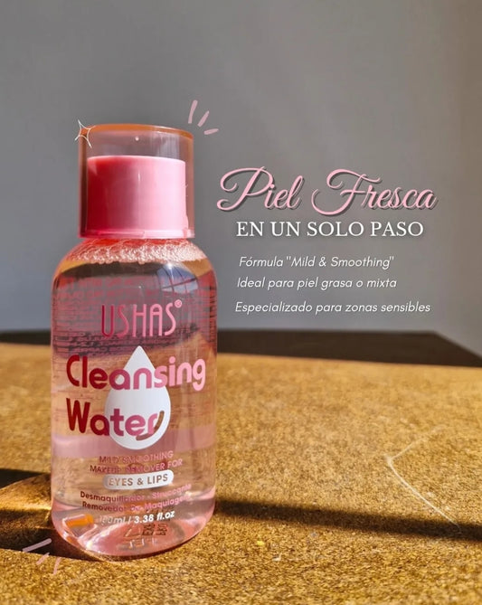 DESMAQUILLADOR CLEANSING WATER USHAS