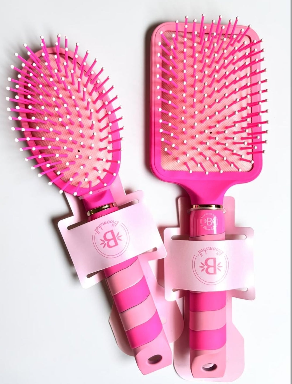 Bloom Cepillo Pink cuadrado y Ovalado  Bloomshell