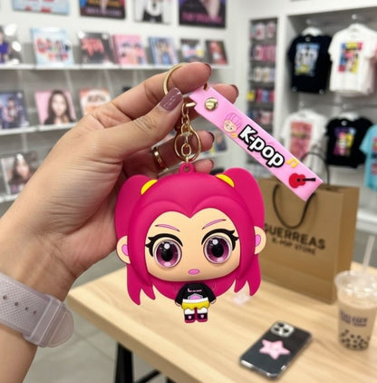 LLAVERO DE SILICONA GUERRERAS K-POP