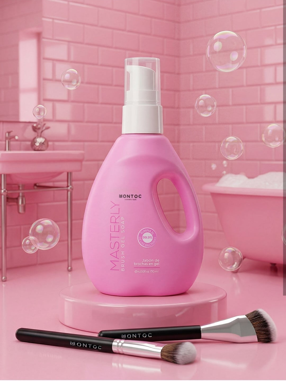 JABON DE BROCHAS EN GEL MONTOC