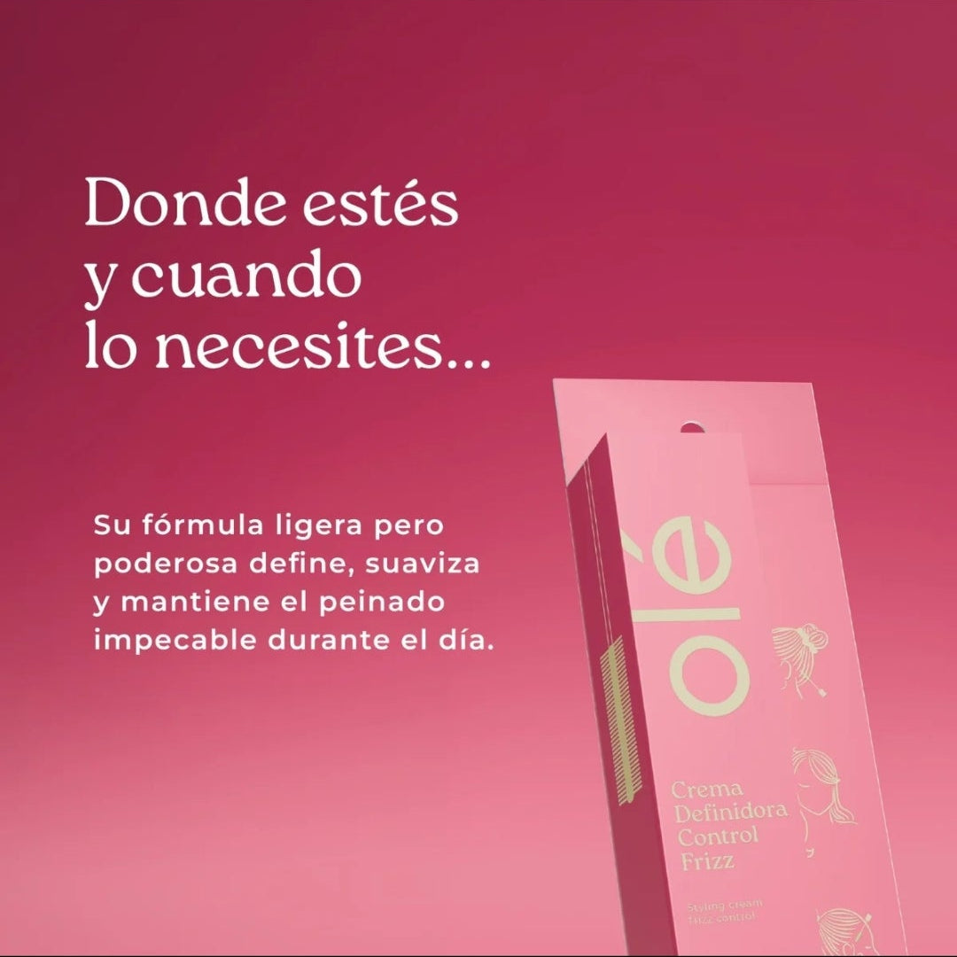 Crema definidora control frizz olé