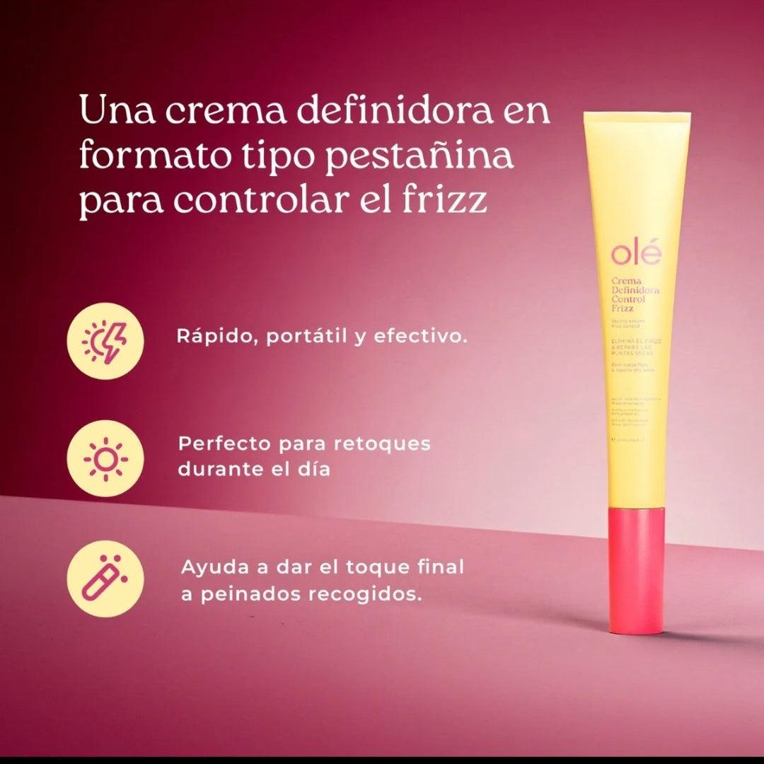 Crema definidora control frizz olé
