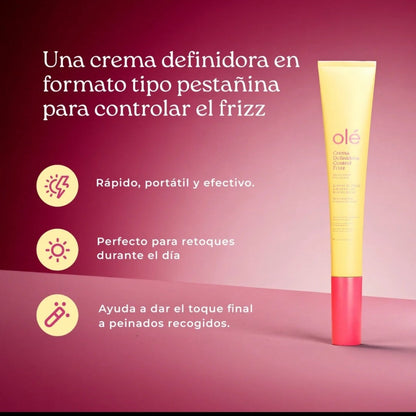 Crema definidora control frizz olé