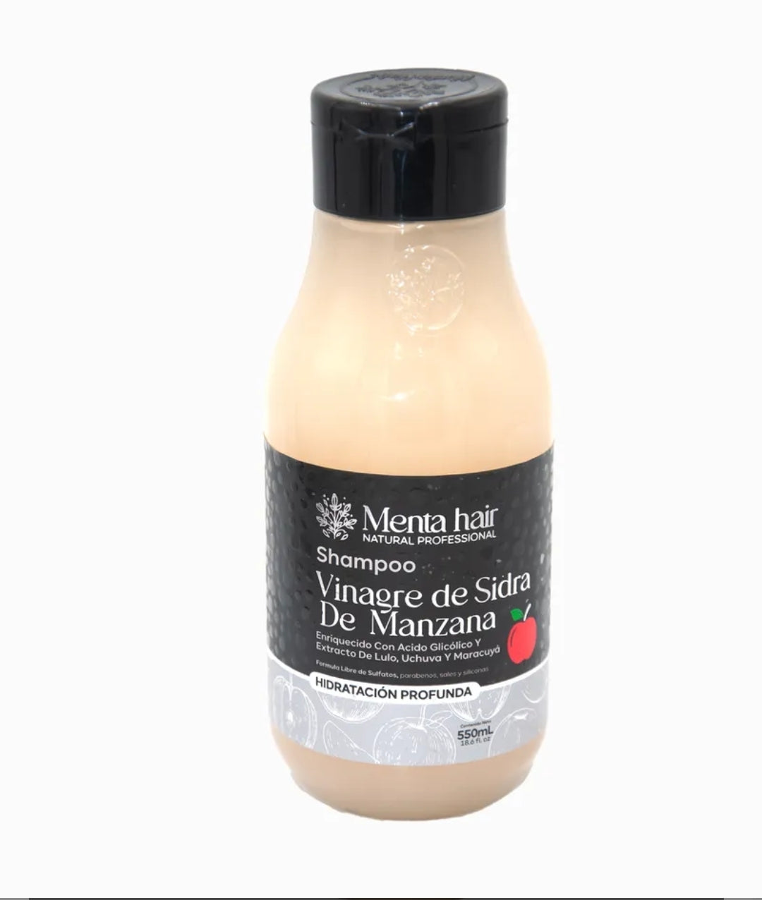 Shampoo Vinagre de Sidra De Manzana X550ml Menta Hair