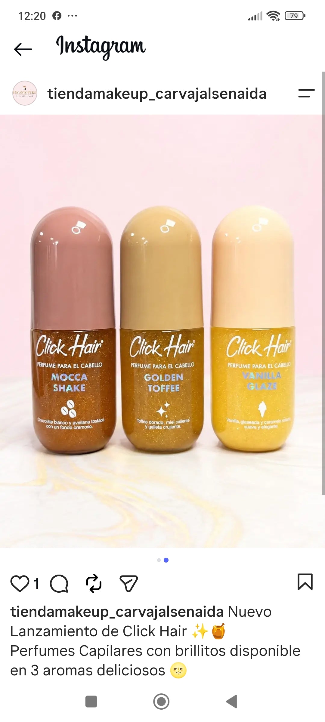 Perfume Para El Cabello Click – Nueva Presentacion