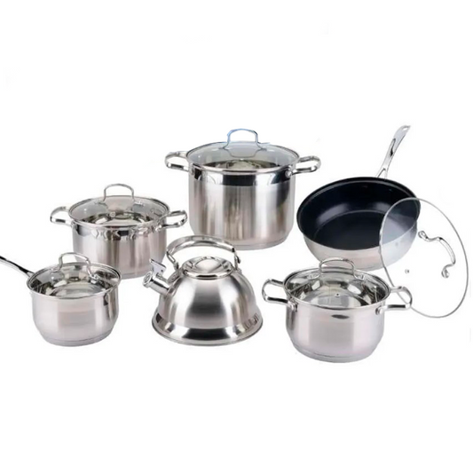 Bateria 12 Piezas Acero Inoxidable vicalina