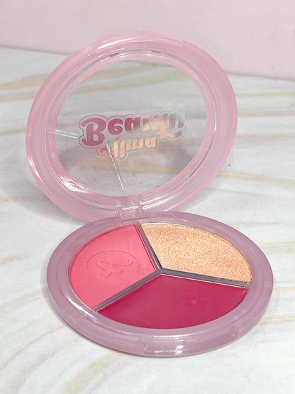 TRIO DE RUBORES + ILUMINADOR PUNK PETAL ALMA BEAUTY