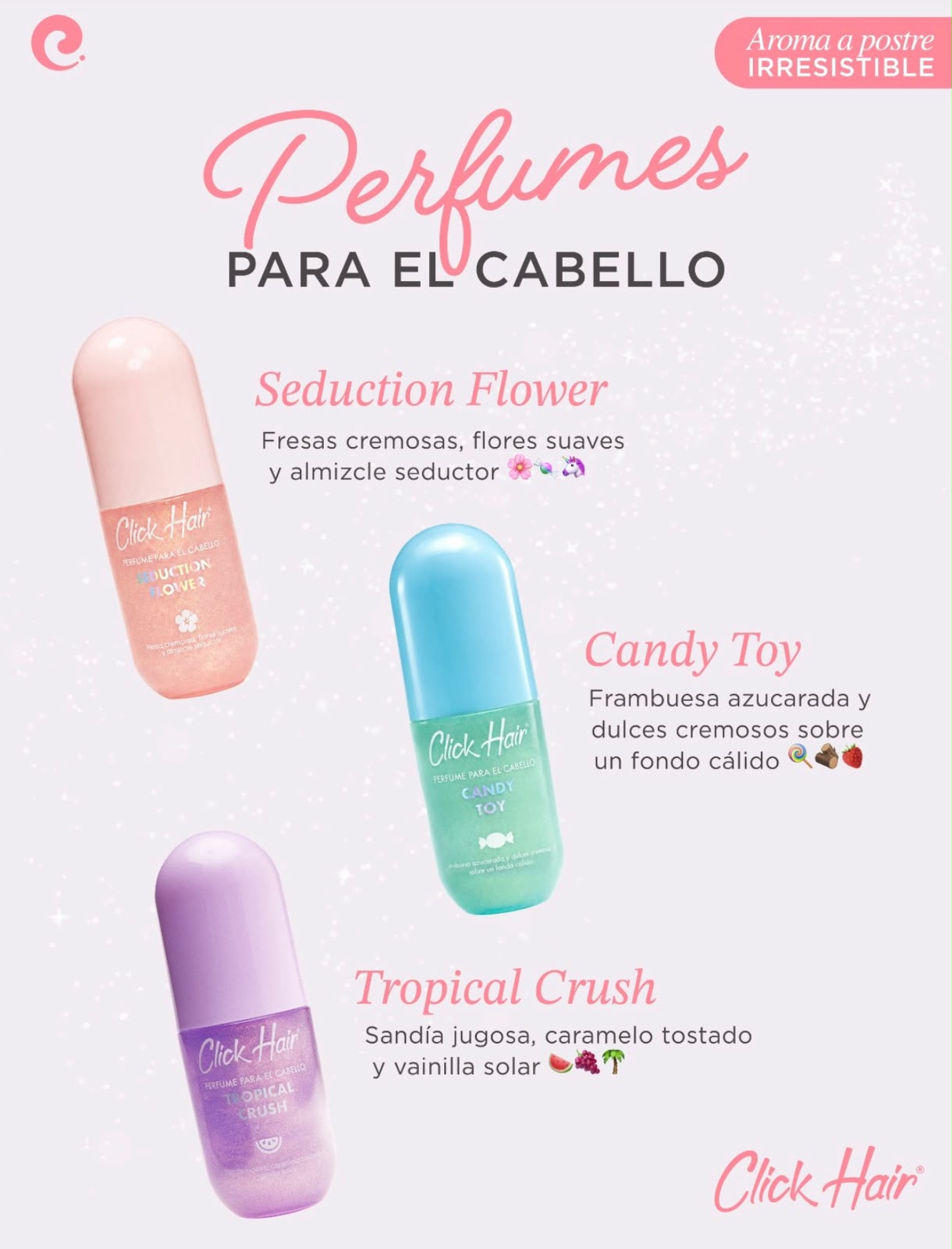 Perfume Para El Cabello Click – Nueva Presentacion