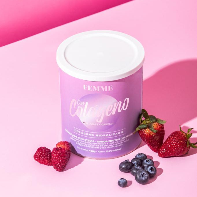 Colágeno hidrolizado para piel, cabello y más frutos del bosque 400g