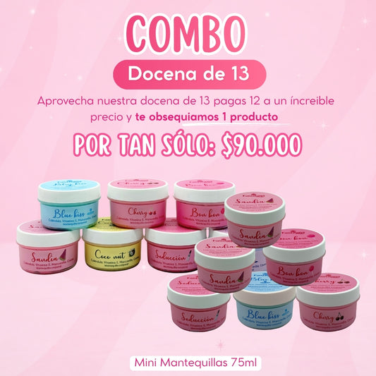 Combo Docena de 13 Mini Mantquillas