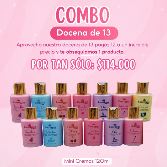 Combo Docena de 13 Mini Cremas