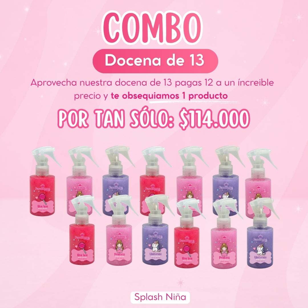 Combo Docena de 13 Splash Infantil