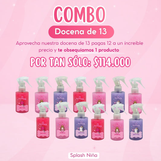 Combo Docena de 13 Splash Infantil