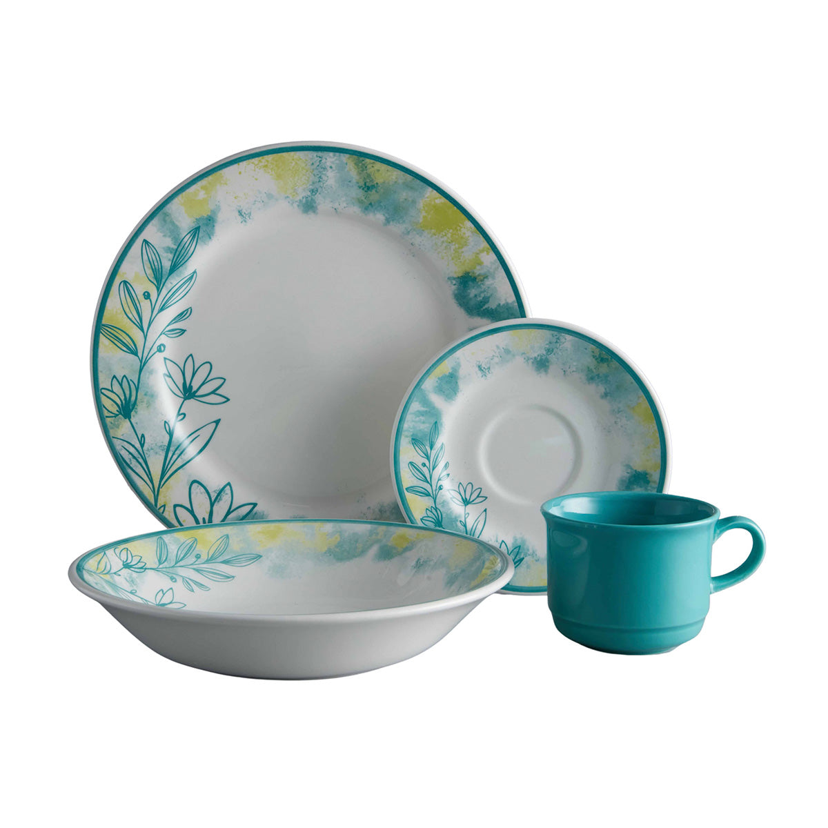 Vajilla Corona Cala 4 Puestos, 16 Piezas
