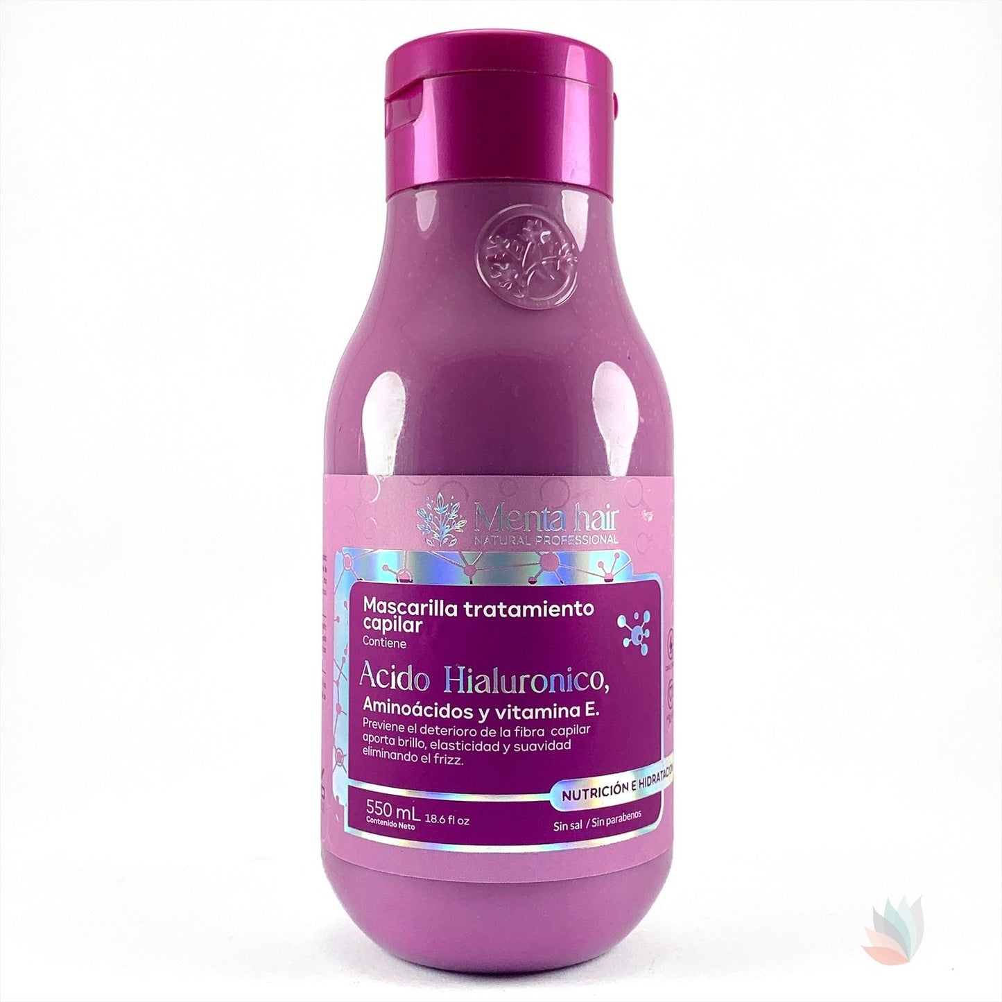 Mascarilla Tratamiento Capilar Con Acido Hialuronico Menta Hair 550 ML