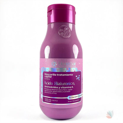 Mascarilla Tratamiento Capilar Con Acido Hialuronico Menta Hair 550 ML