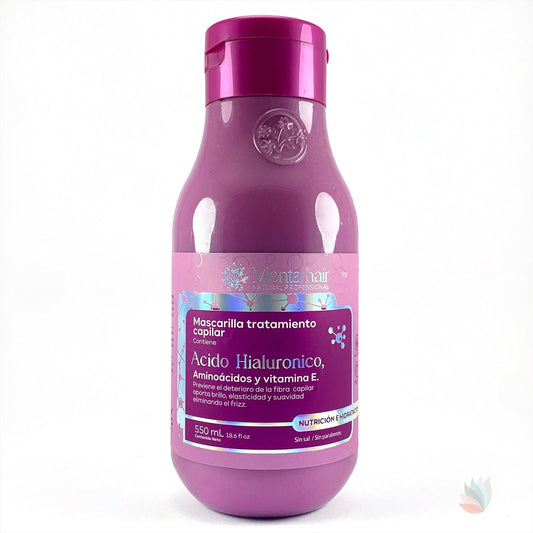 Mascarilla Tratamiento Capilar Con Acido Hialuronico Menta Hair 550 ML