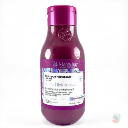 Shampoo Acido Hialuronico x 550 ml Menta Hair