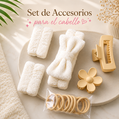 SET DIADEMA Y PINZAS LF26-010