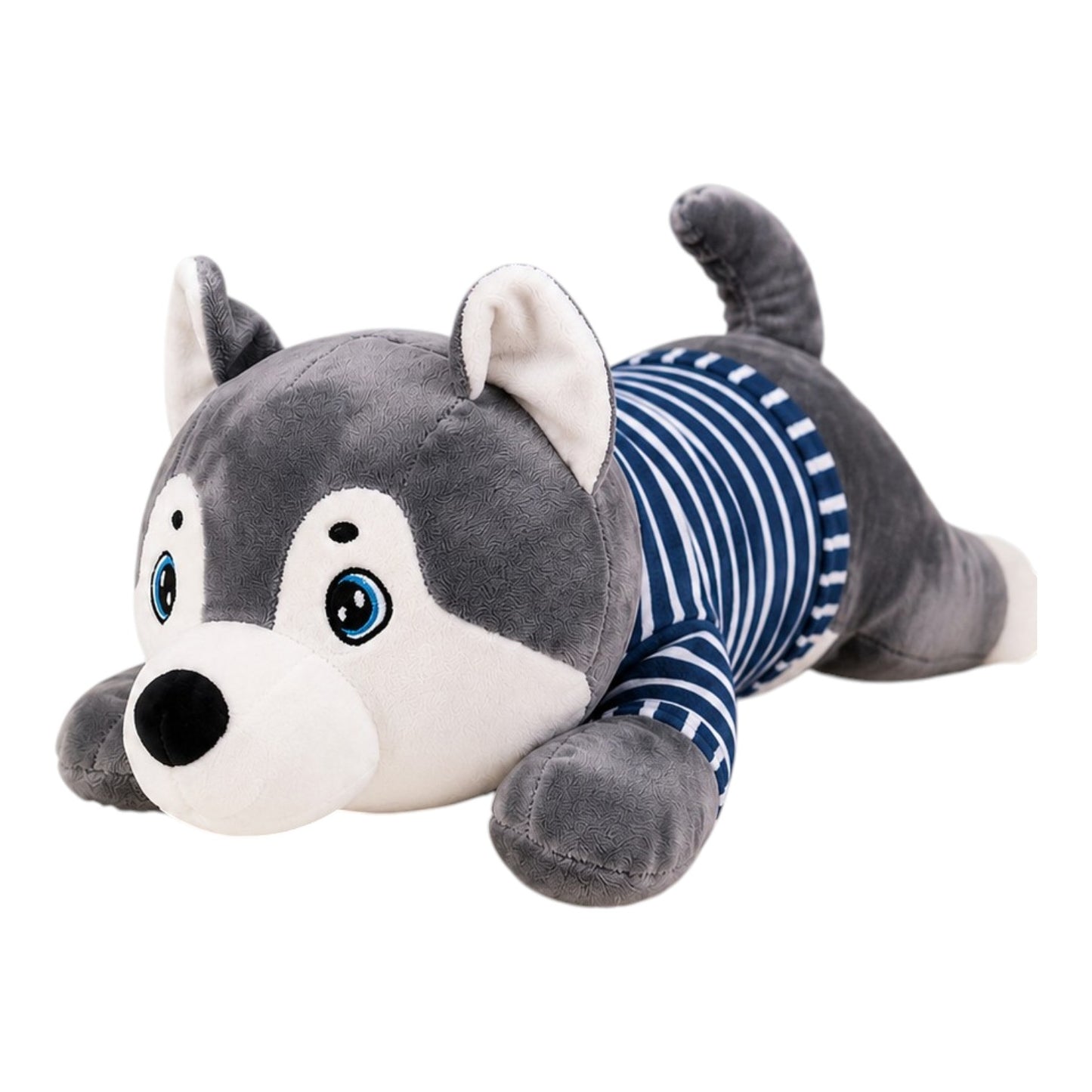 PELUCHE CON COBIJA HUSKY CON SUETER