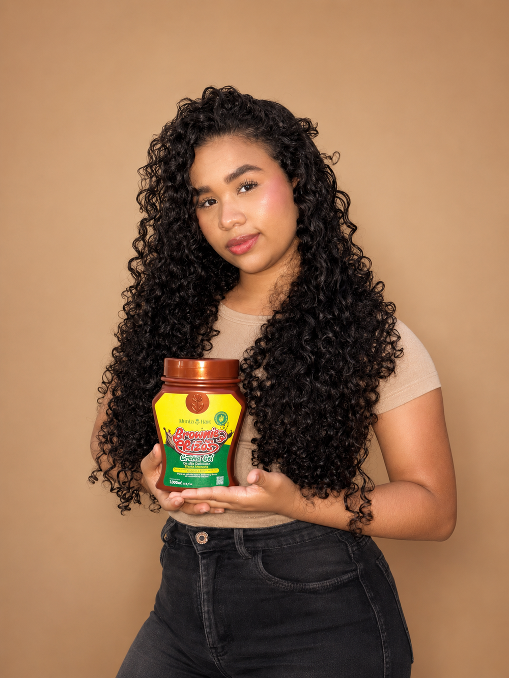 Brownie Para Rizos Crema gel  X1.000ml Menta Hair