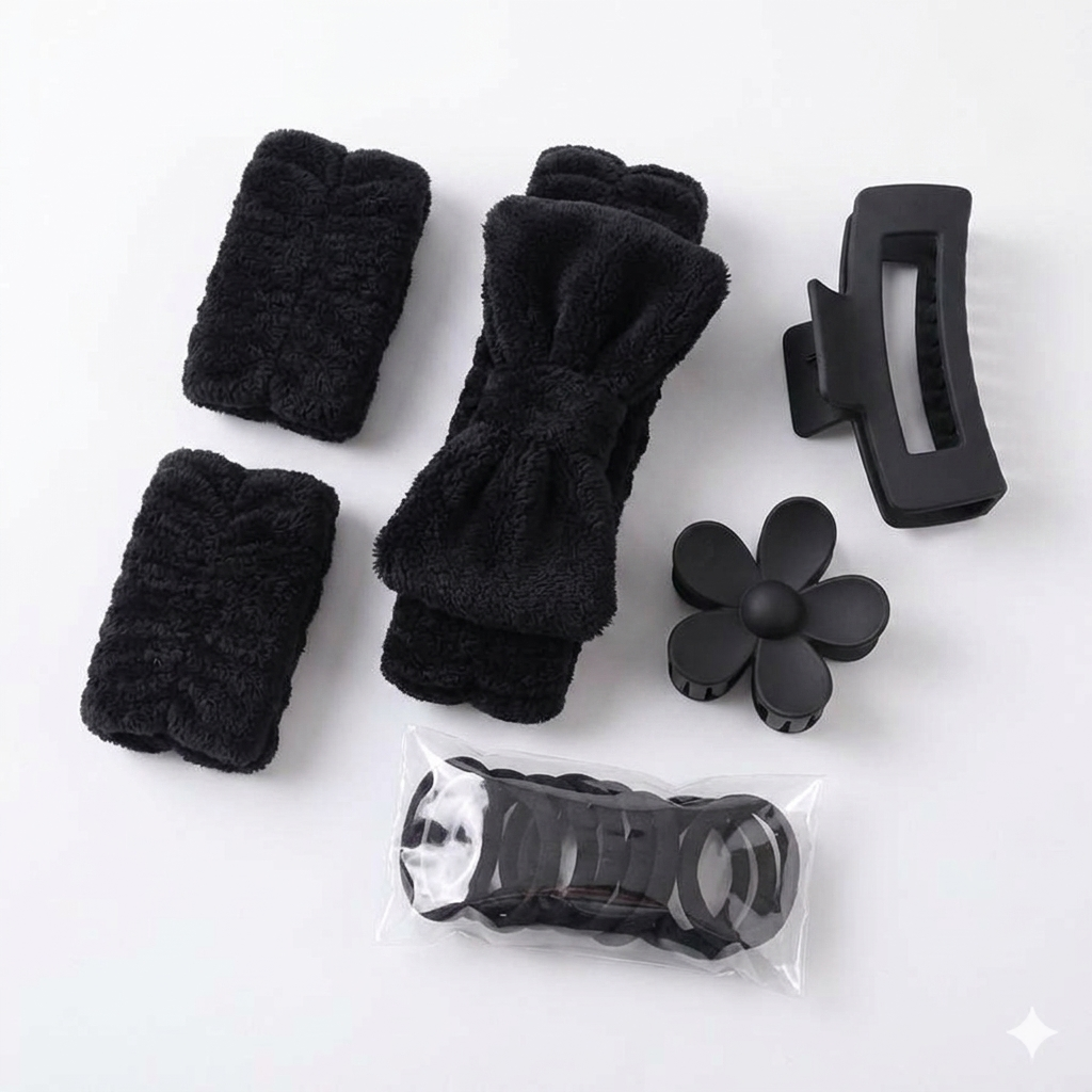 SET DIADEMA Y PINZAS LF26-010