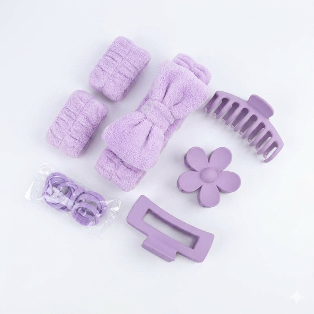 SET DIADEMA Y PINZAS LF26-010