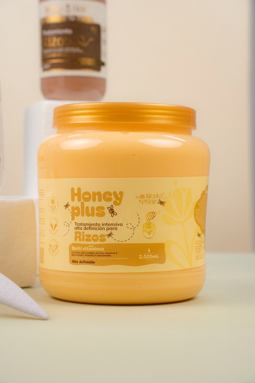 Tratamiento Miel Capilar Honey Plus X2.000ml Menta Hair