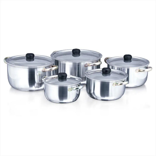 Juego De 5 Ollas en aluminio Bordeada Dkasa