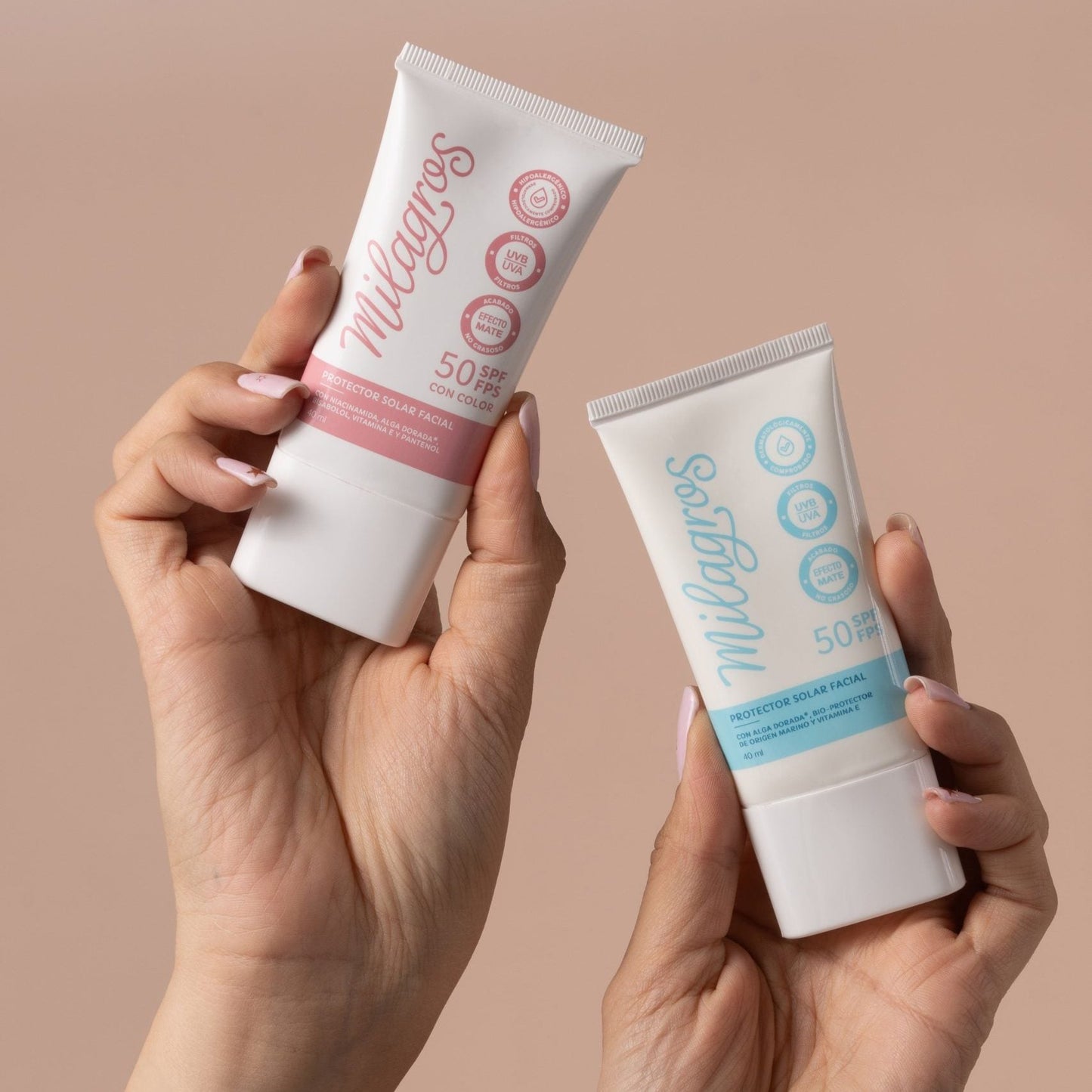 Protector solar milagros con color