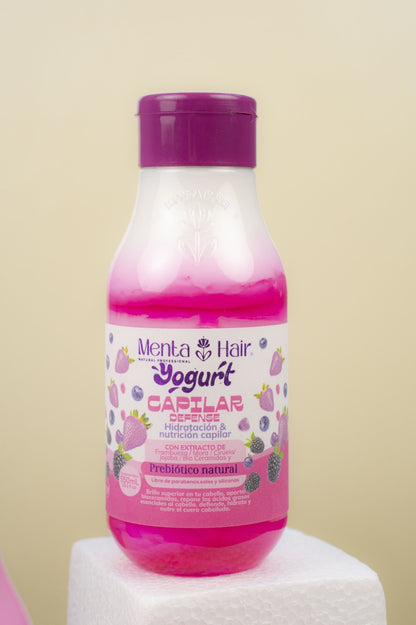 Yogurt Capilar Hidratante Y Nutritivo Brillo Intenso X550ml Menta Hair