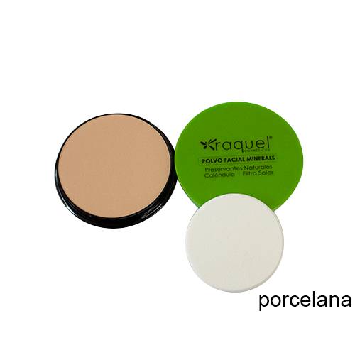 Polvo Compacto  traslúcido Minerals Con Caléndula Raquel