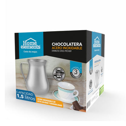 Chocolatera Acero Inoxidable 1,5 Litros home Elements