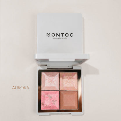 PALETA DE BRONCEADOR ,RUBOR E ILUMINADOR MONTOC