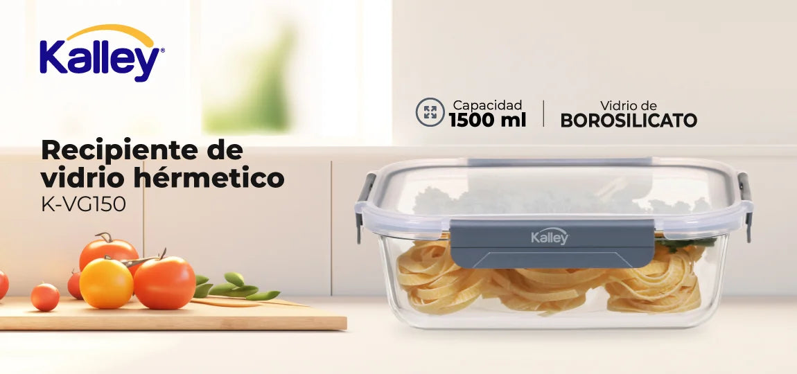 Recipiente hermético kalley 1500 ml