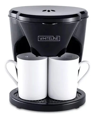 Cafetera con 2 tazas Whiteline